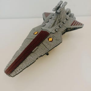 Venator Class Star Destroyer Star Wars Spaceship Base Included 3D Printed