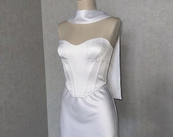 Corset Wedding Dress, Reception & Rehearsal Dinner Outfit