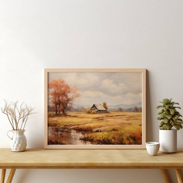 Capture the Beauty of Fall with Vintage 1800's-Inspired Landscape Art