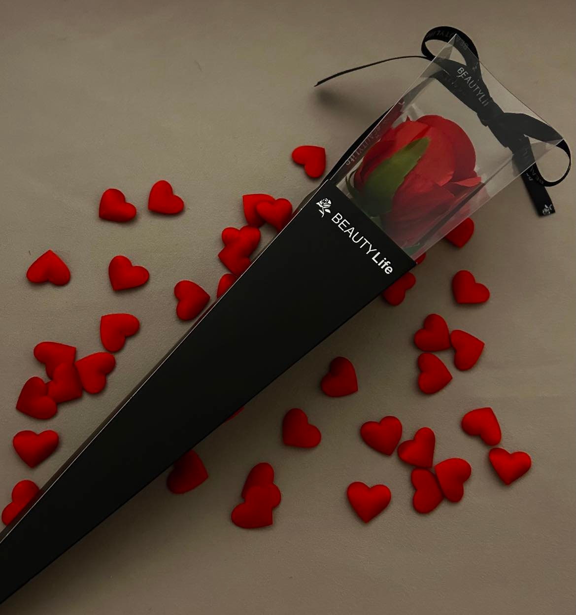 Artificial Rose & Box for Valentine Day Optional Personalisation Etsy UK