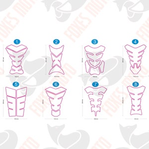 Adesivo per serbatoio 3D universale personalizzato Your Image per moto o triciclo, protezione serbatoio bombata resistente alle intemperie, diverse forme