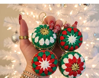 Crochet Christmas Ornament Pattern PDF– Handmade Christmas Decoration Tutorial