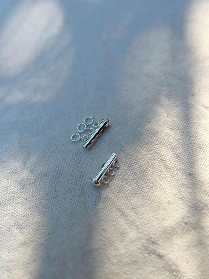Multi Loop Clasp Necklace Layering Clasp 14k Gold Filled Tripple Necklace Clasp Tube ...