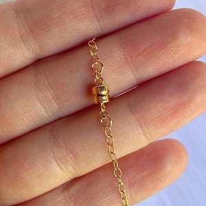 14k Gold Magnetic Clasp Necklace or Bracelet Clasp 14k Solid Gold Magnetic Necklace Clasp Magnet Closure Easy Clasp Magnetic Jewelry Clasp