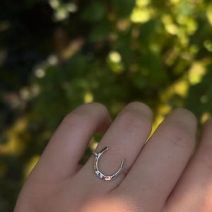 Horseshoe Ring Sterling Silver Western Ring Statement Cowgirl Ring Country Jewelry Stacking Ring Accent Ring Horse Girl Gift Horseback Rider