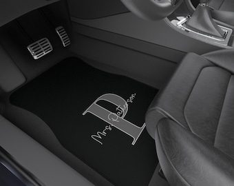 Tappetini auto personalizzati / Set di tappetini personalizzati per uomo e donna, accessori per auto con monogramma, regalo per auto