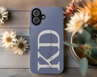 Personalisierte Handyhülle mit Name Initialen für iPhone 17 und S25