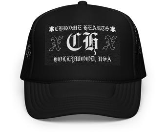 Chrome Hearts CH Records Strapback Cap Trucker Hat Hollywood Flat Peak