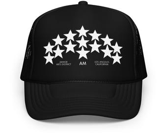 3 Triple Star Trucker Cap – Bold Graphic Mesh Hat With Minimal