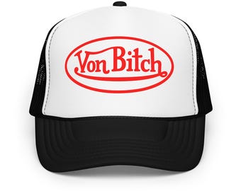 y2k 00s Vondutch キャップ Modern Y2K Von Dutch All Over Print Trucker Hat