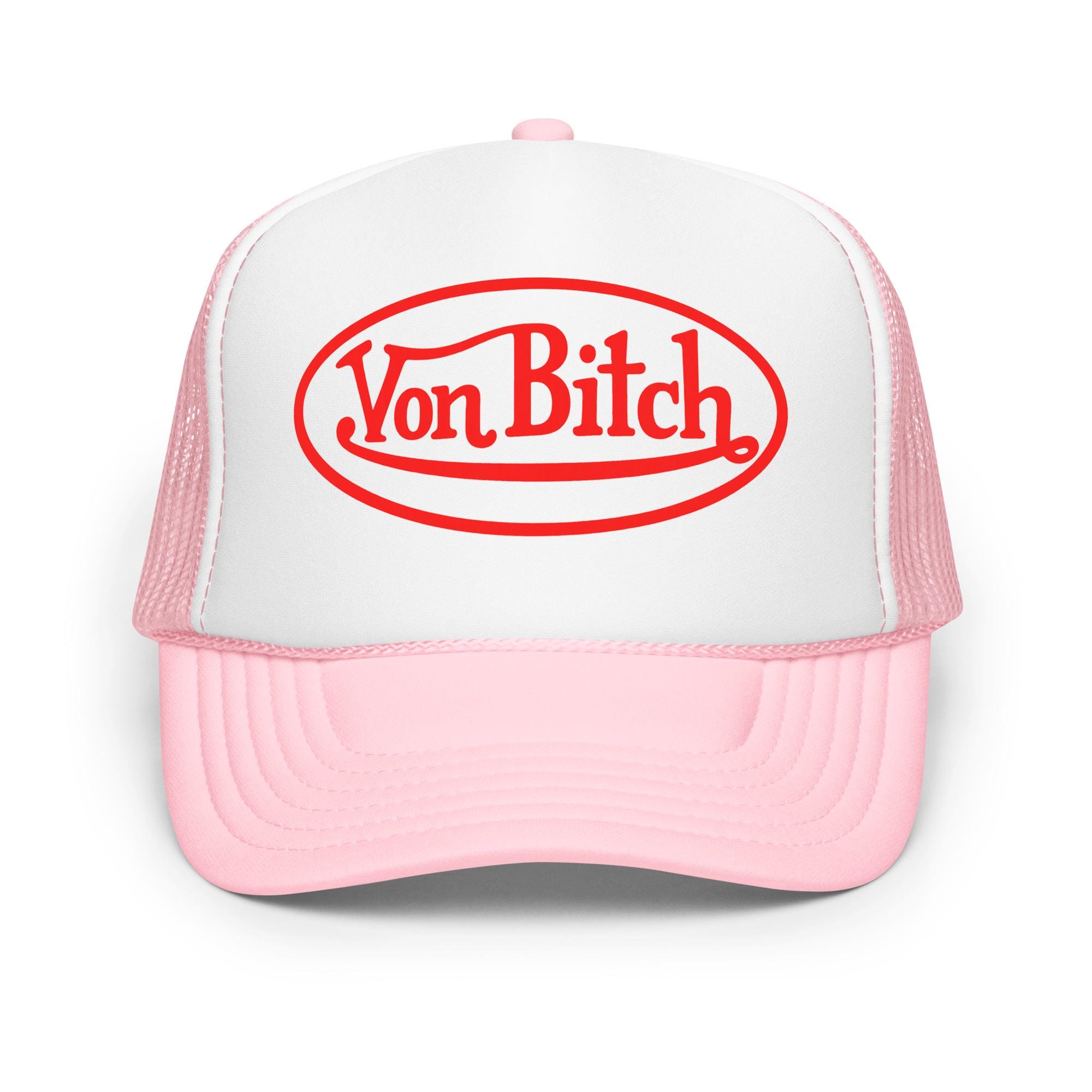 Von Dutch リバースロゴ ベルベット トラッカー キャップY2K 今だけ！Von Dutch リバースロゴ ベルベット トラッカー