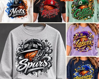 Pro Basketball Team PNG Bundle Urban Hoops Game Day Sublimation Digital Download File