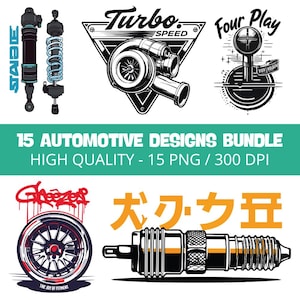 Diseños PNG de coches JDM: impresiones artísticas automotrices de 300 ppp (uso comercial)