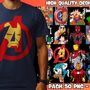 50+ Superhero Designs - Premium Casual Style Design Packs, Trendy T-shirt Design Pack, Urban Design, Superhero, Kids, Urban Wear.