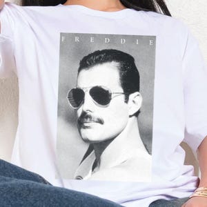 Queen Freddie Mercury in Shades Vintage tshirt, Queen at Wembley rock band 60s tshirt, Freddie gifts for her, We Will Rock You tshirt