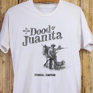 Vintage T-shirt met afbeelding van Sturgill Simpson: cowboy countrymuziek