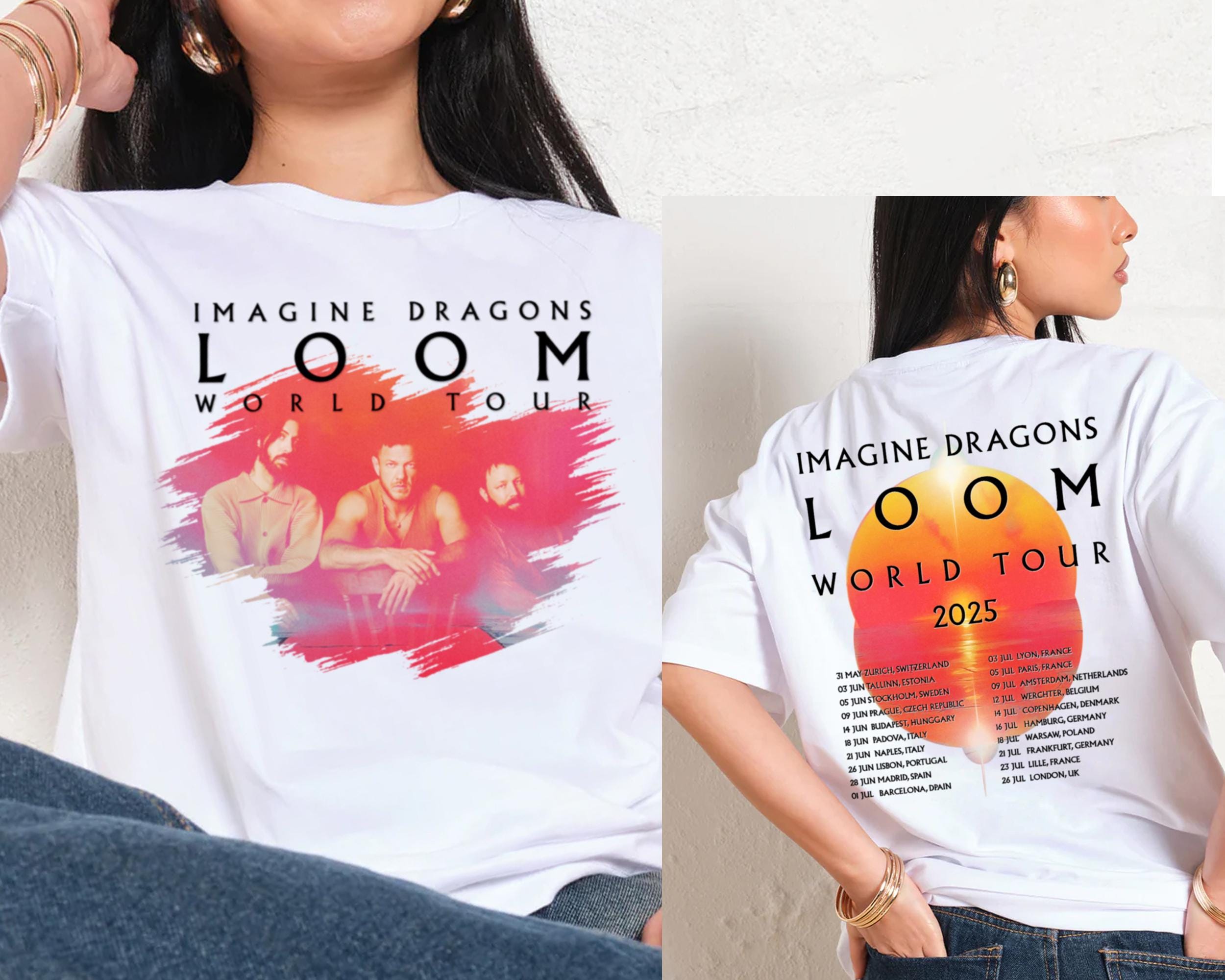 Imagine Dragons Loom World Tour 2025 Tshirt, Imagine Dragons