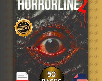 Mystery Coloring by Number Horrorline Vol2, Coloring Pages, Coloring Book, PDF + PNG Best Quality, Russian vol