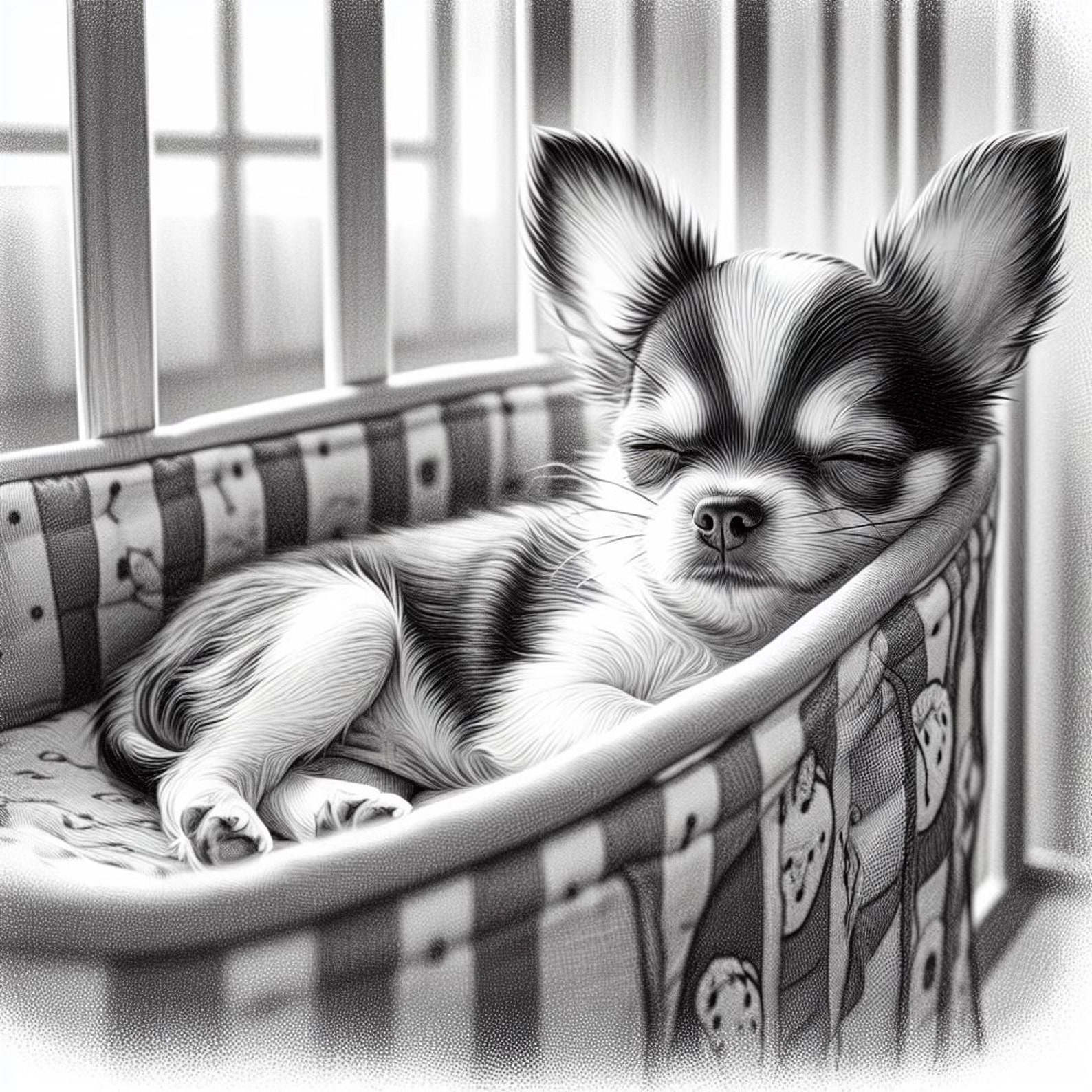 54 Chihuahua in a Cradle Coloring Pages, Dog Coloring Book, Dogs ...