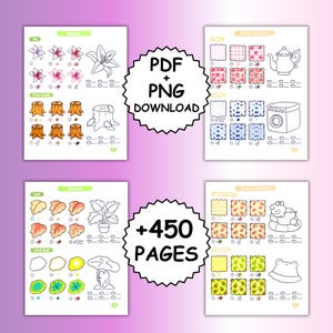 簡単な模様の描き方 塗り絵パック＆大胆なデザイン集（PDF + PNG） 画像 7