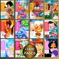 Disney 1400 Mystery Color by Numbers Pages Pack 12 Books, Disney Magic Coloring Pages, Digital Download for Adults and Kids, Stress Relief product logo