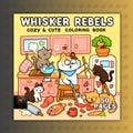 Whisker Rebels Coloring Book PDF PNG, 50 Pages Bold and Easy for Adults, Cute Cat Art,Coco Wyo Style, Print Digital Download,The Little Cats product logo