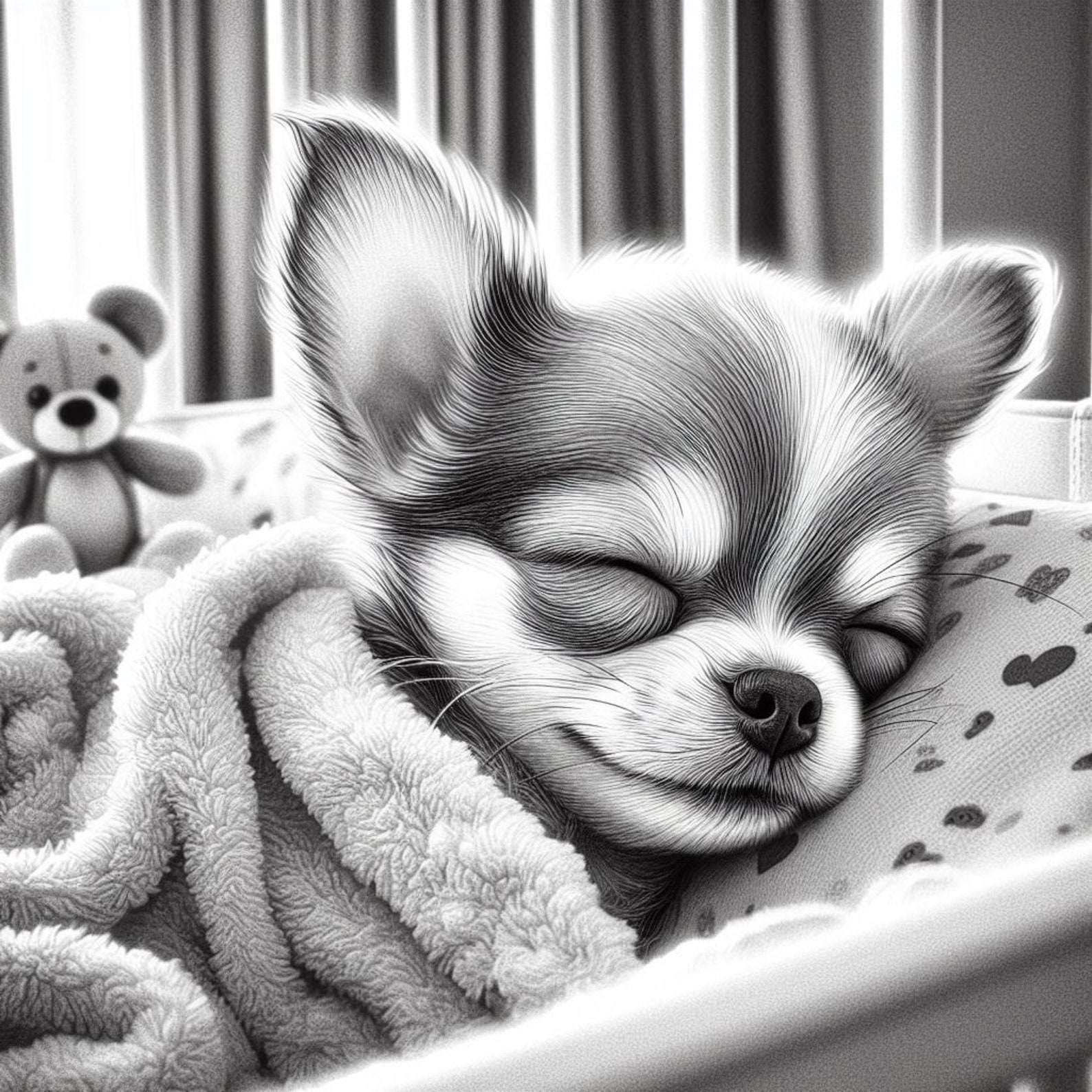 54 Chihuahua in a Cradle Coloring Pages, Dog Coloring Book, Dogs ...