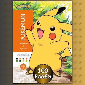 Mystery Coloring Pokémon | Good Quality | Coloriage | Disney Coloring Book | PDF Coloring | Color by Number | Adult Coloring Books