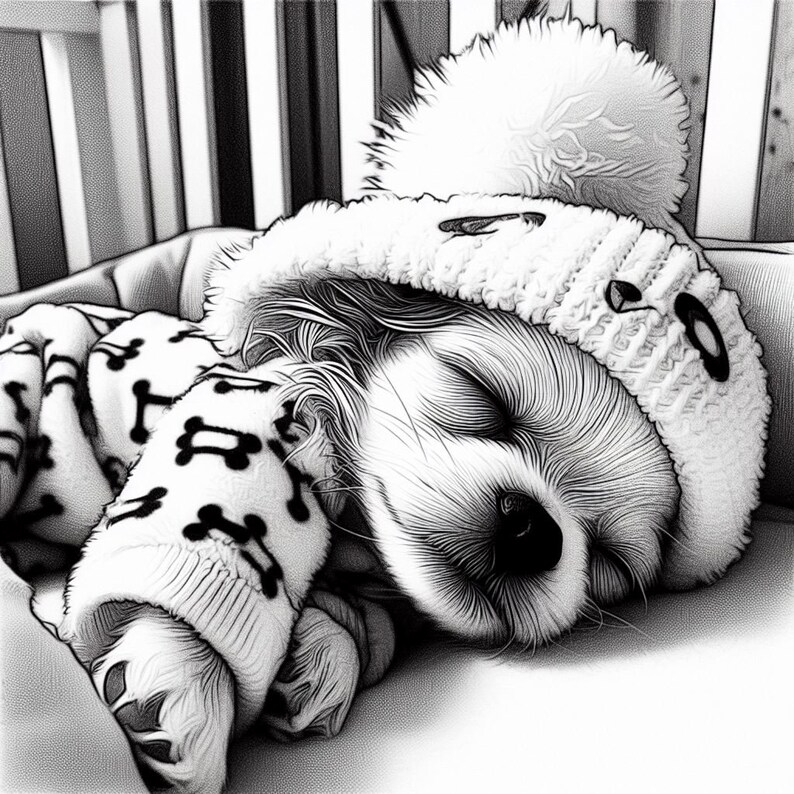 54 Chihuahua in a Cradle Coloring Pages, Dog Coloring Book, Dogs ...