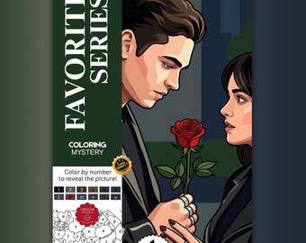 Mystery Coloring by Number Favorite Series 1 Unique Hand-Drawn Page | 100% Handmade, No AI, No Scanned Art | Halloween Digital Coloring