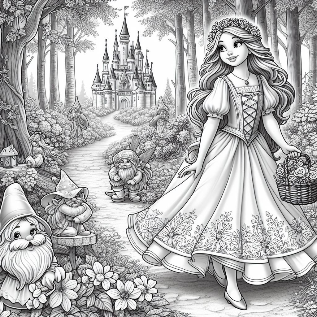 Realistic Princess Coloring Pages For Adults