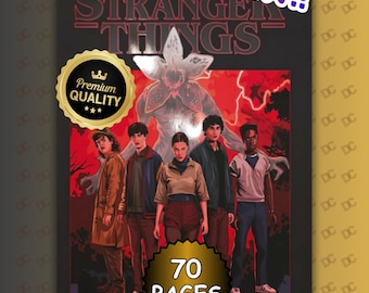 Coloring Book By Numbers Stranger Things, Favorite TV, Mystery Tv Series Coloring Pages, Mystery Coloring by Number, pdf Coloring