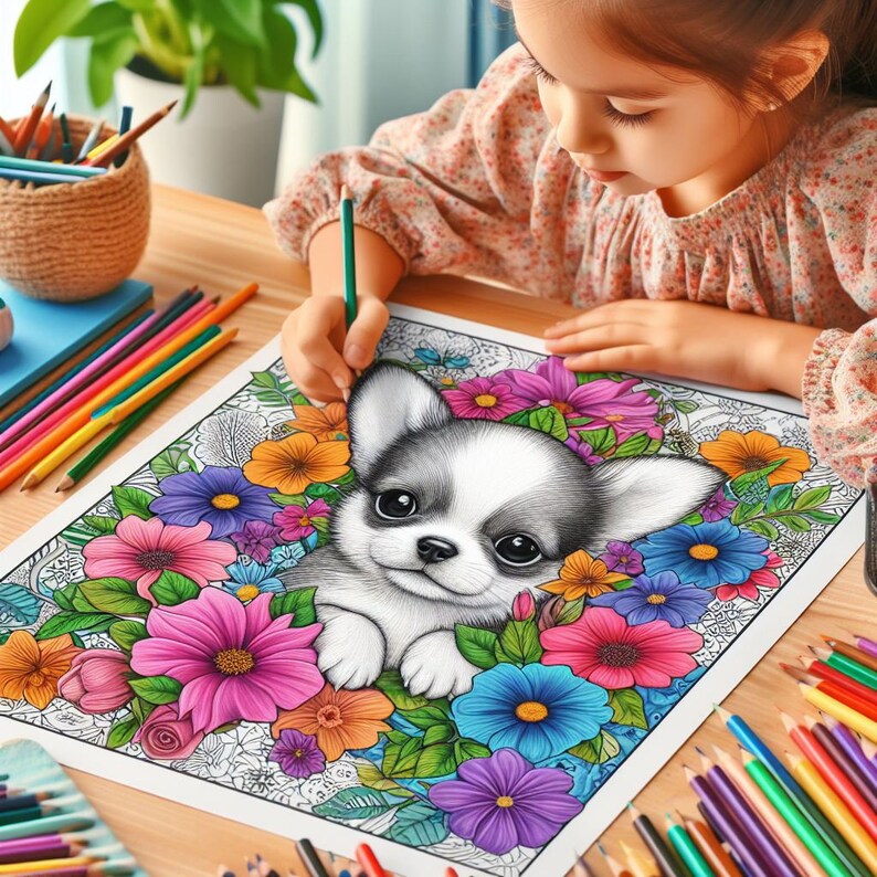 40 Chihuahua Coloring Book, Dogs Coloring Book, Dog Coloring Pages ...