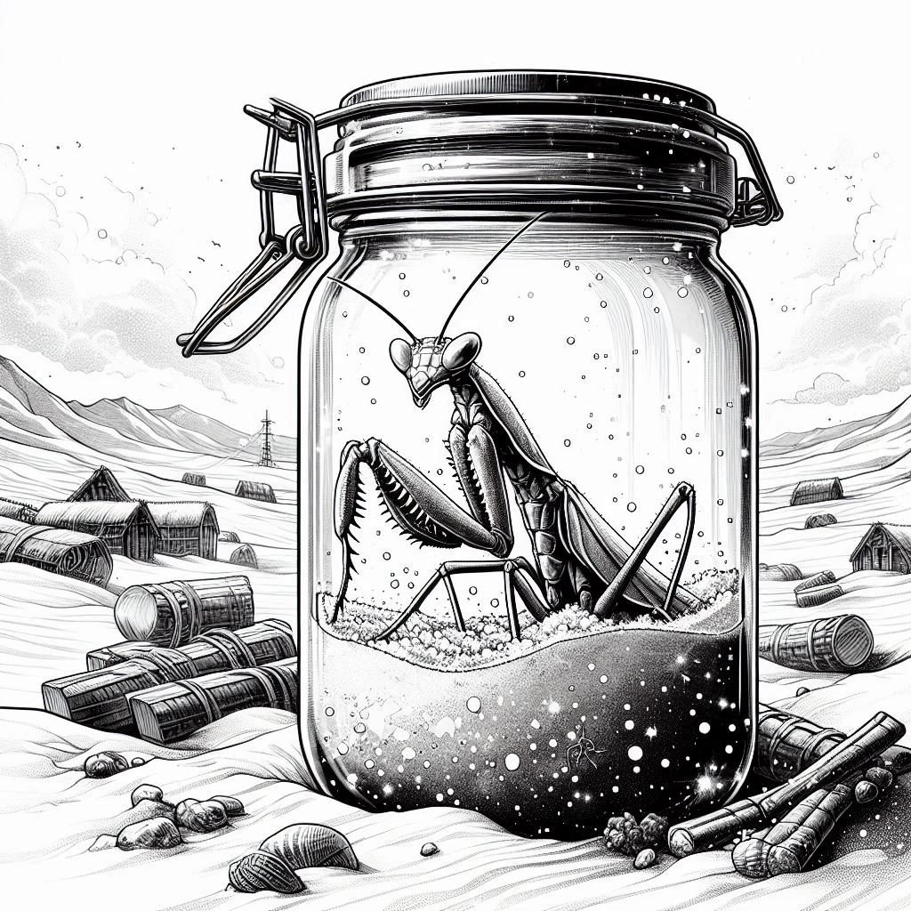 54 Malvorlagen „Gottesanbeterin im Glas“, Malbuch „Gottesanbeterin“,  Fantasie zum Ausmalen von Insekten in Graustufen für Erwachsene und Kinder,  druckbares PDF - Etsy Österreich, image size:1024x1024