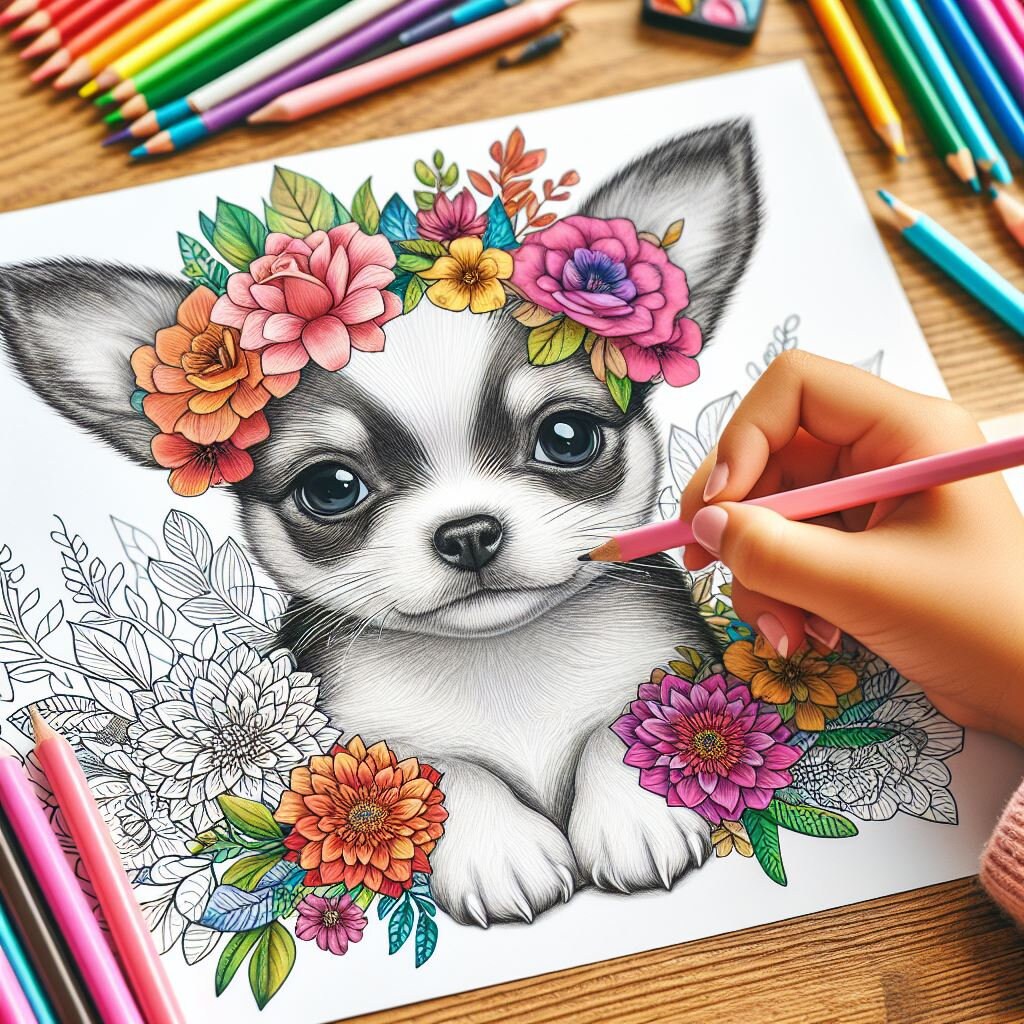 40 Chihuahua Coloring Book, Dogs Coloring Book, Dog Coloring Pages ...