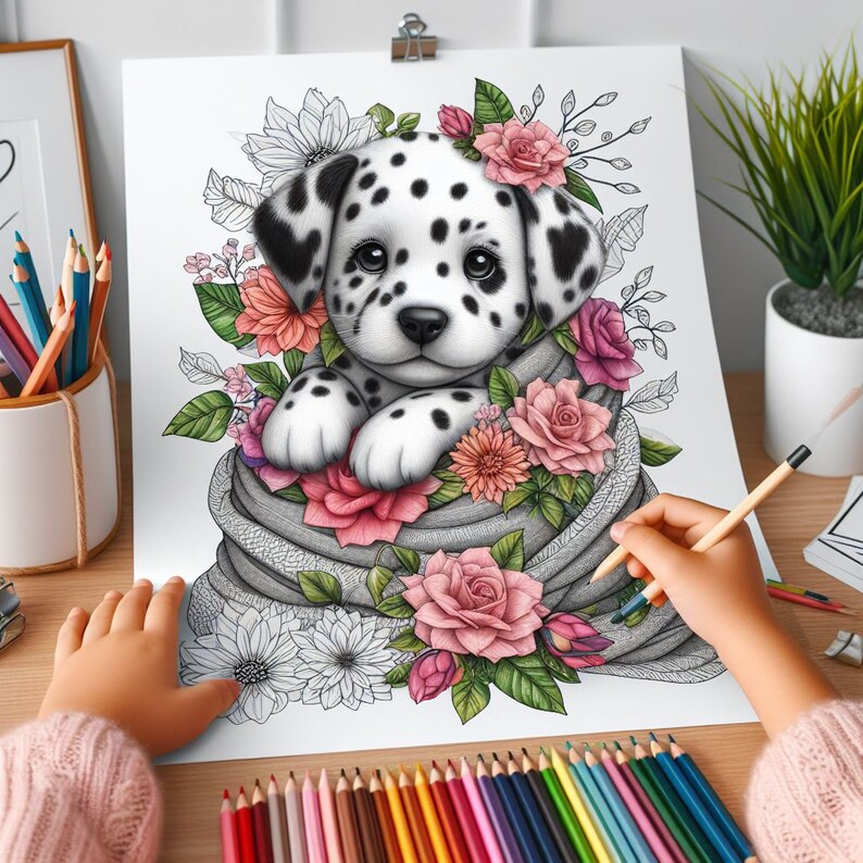 45 Dalmatian Coloring Pages, Dogs Coloring Book, Dog Coloring Pages ...