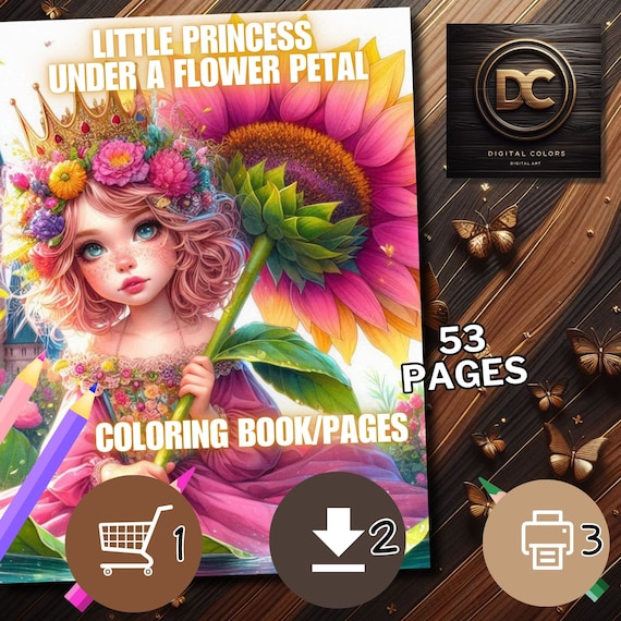 Colors of the Princesses 塗り絵本 Colors of the Princesses 塗り絵本