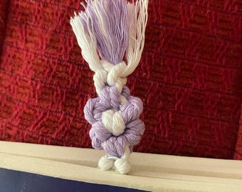 Macrame Flower Bookmark