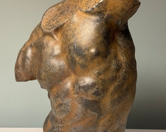 Torse de Gaddi, sculpture en plâtre, statue grecque antique