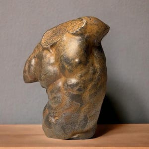 Gaddi Torso, Plaster Sculpture, Ancient Greek Statue