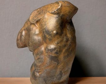 Gaddi Torso, Plaster Sculpture, Ancient Greek Statue