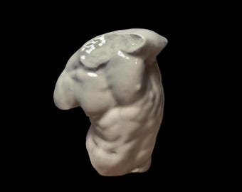 Ceramiczna statua Gaddiego Torso, klasyczna rzeźba męskiego torsu