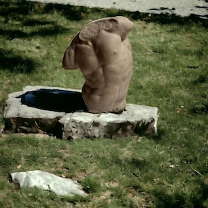 Statue de torse de Gaddi en béton, sculpture de torse masculin en ciment, sculptures classiques du grec ancien image 7