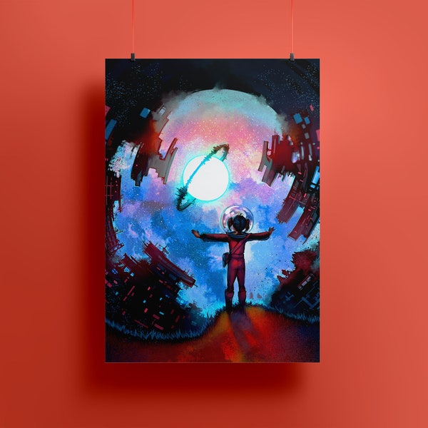 Astronaut Child - A5 Print