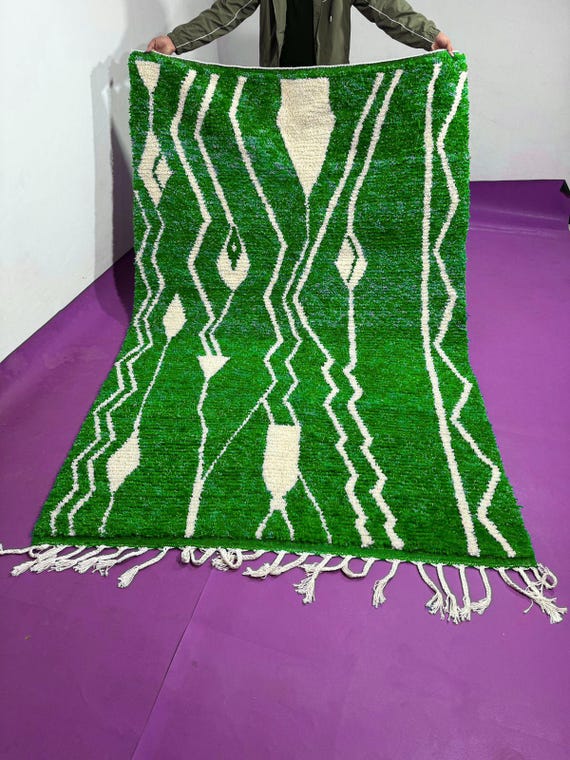 Custom Green rug;Moroccan rug Green;Handmade rug;Moroccan berber rug;Beni ourain rug;Morocco rug;Moroccan area rug