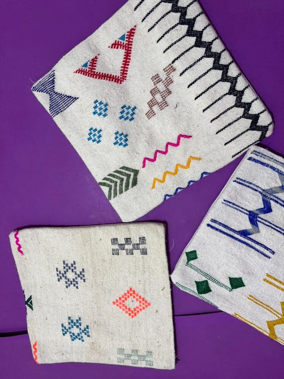 Handmade Moroccan Kilim 3 Pillow Cover