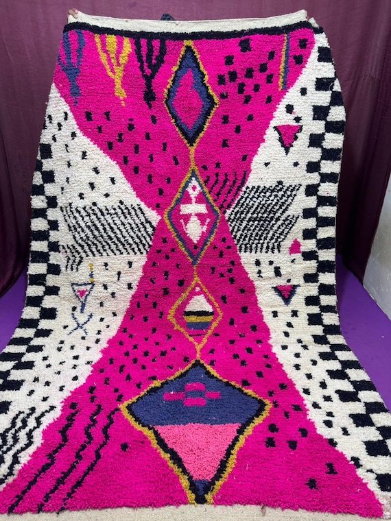 Moroccan Rug;Berber rug;Moroccan rug ;Beni Mrirt rug;Premium quality Moroccan rug;Modern artwork;Handwoven large Shaggy rug
