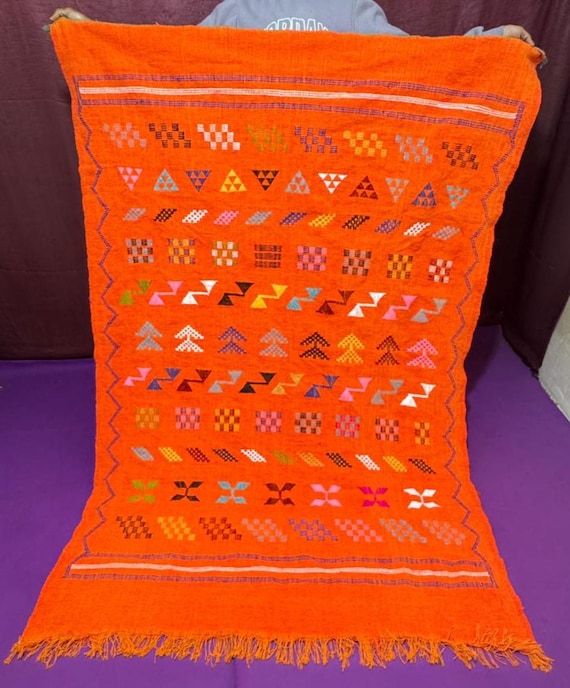 Handmade Moroccan Cactus Silk Pillow Cover: Weather-Resistant 20x20; SABRA