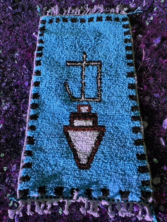 Authentic Moroccan Wool Rug; Minimal Geometric Beni Ourain Carpet in Beige;Sage;and Terracotta for Scandinavian or Boho Interiors; rugs