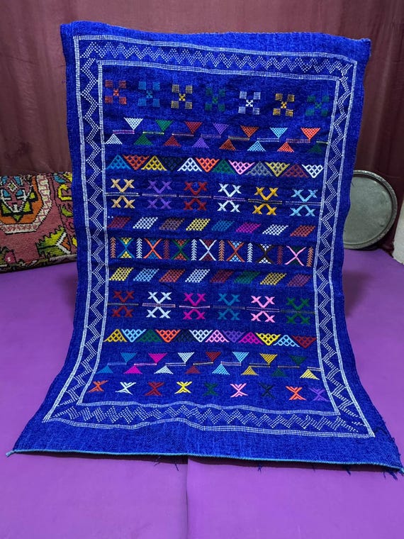 Handmade Moroccan Cactus Silk Pillow Cover: Weather-Resistant 20x20; SABRA